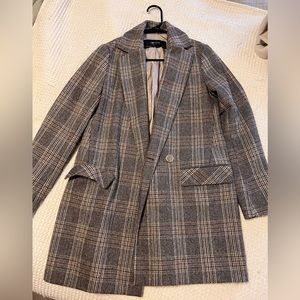 Zara plaid jacket. Very cute, selling bc it’s just a little small for me.